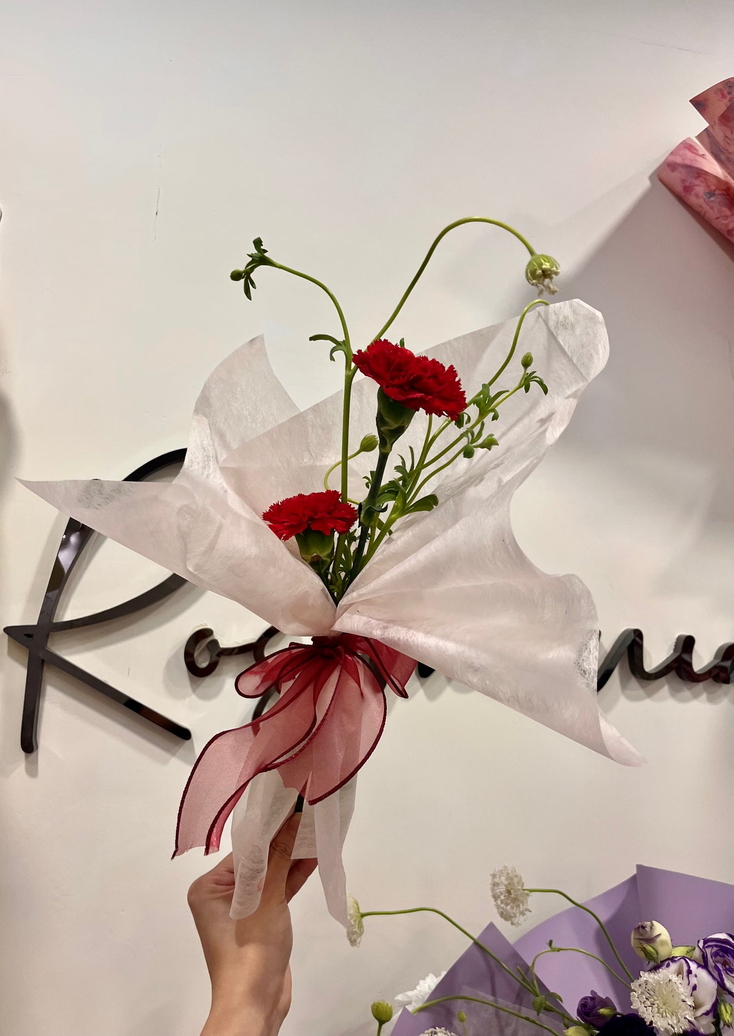 Mini Fresh Carnation Bouquet
