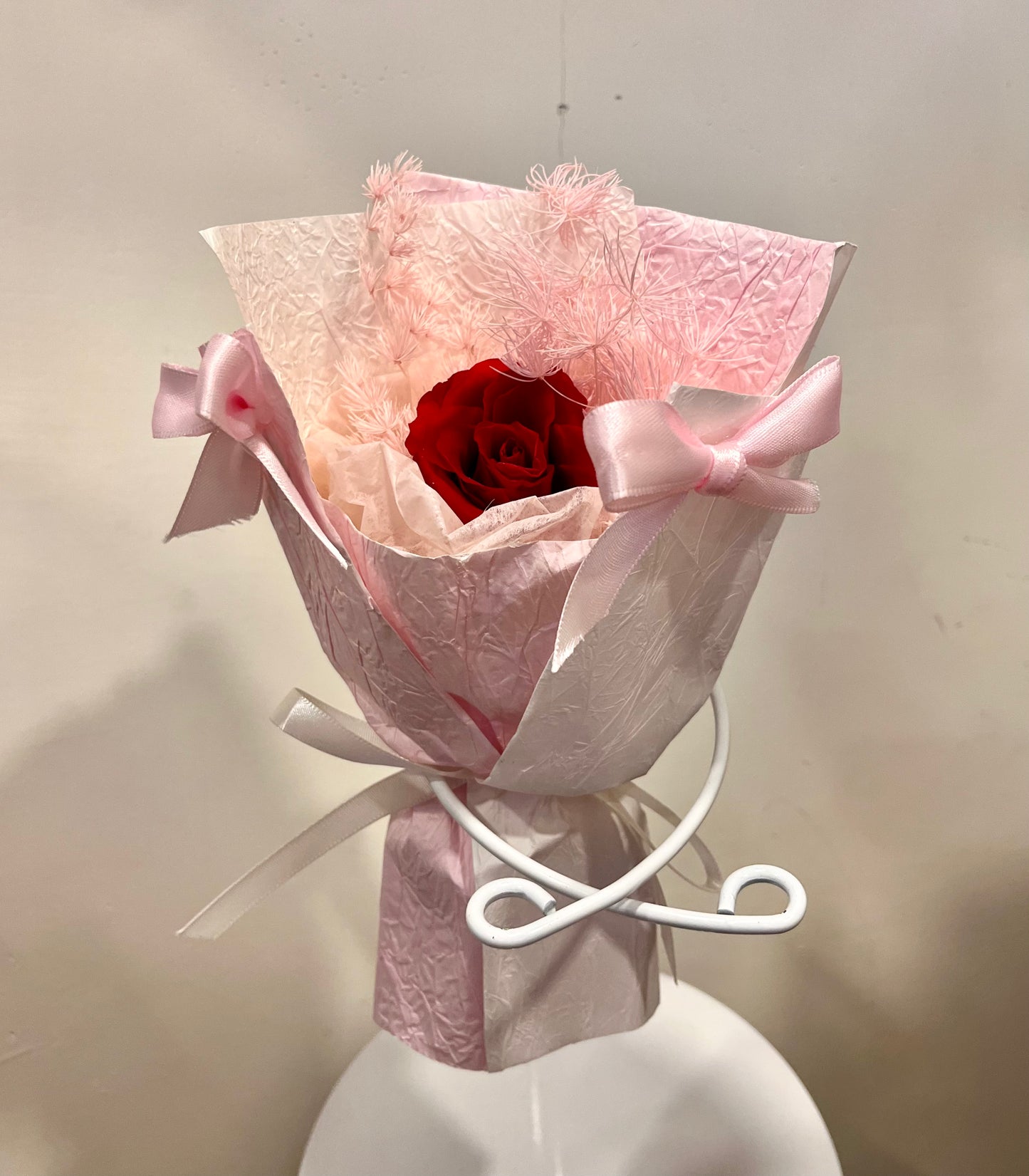 Preserved Single Rose Mini Bouquet 單朵玫瑰迷你花束