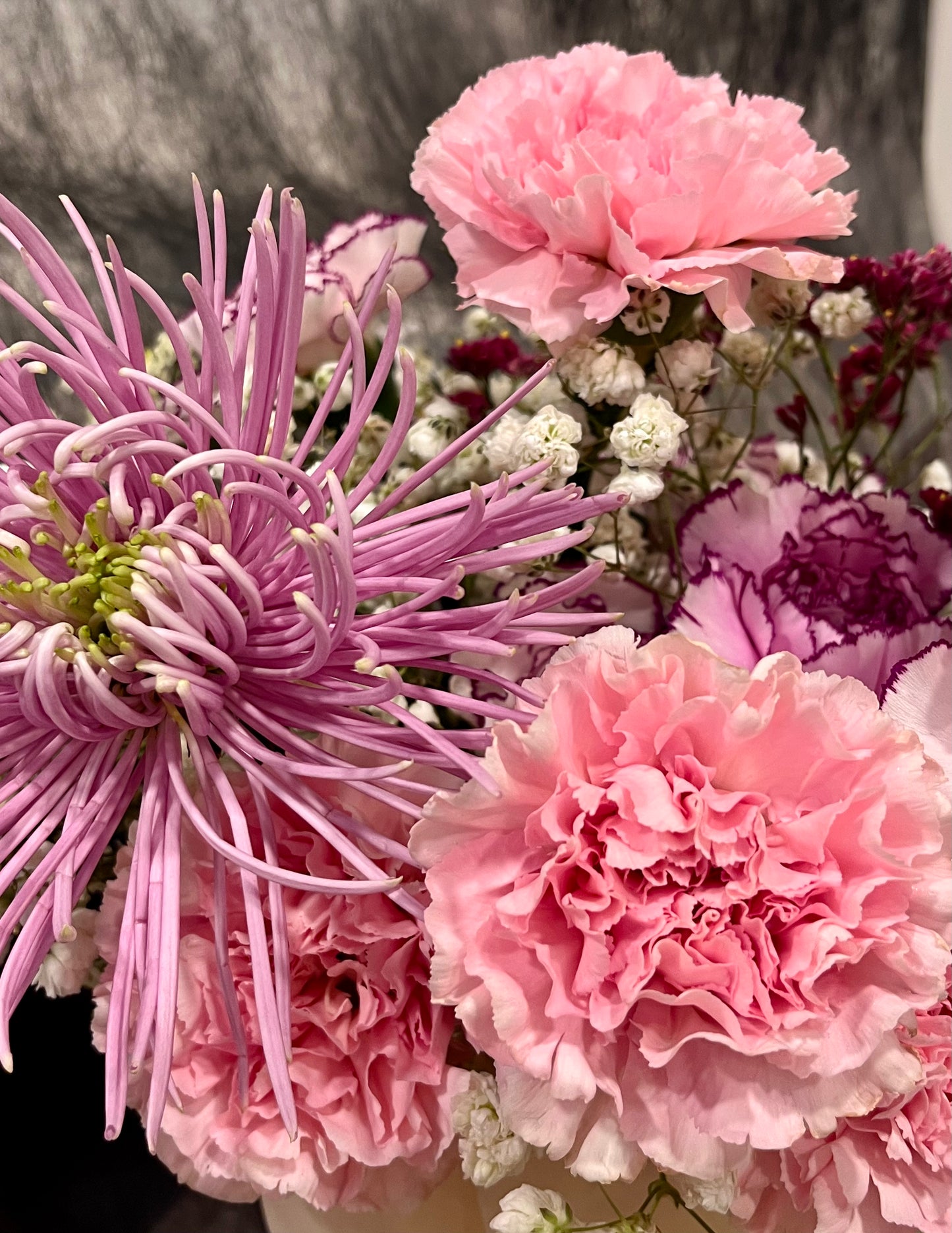 Fresh Carnations and Flowers Bouquet