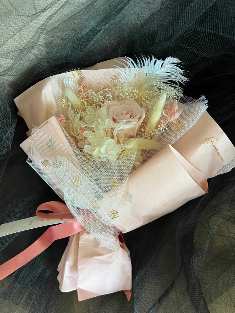 Preserved Pink Rose Bouquet