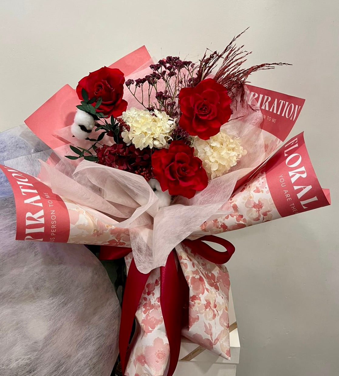 Preserved Red Roses Bouquet