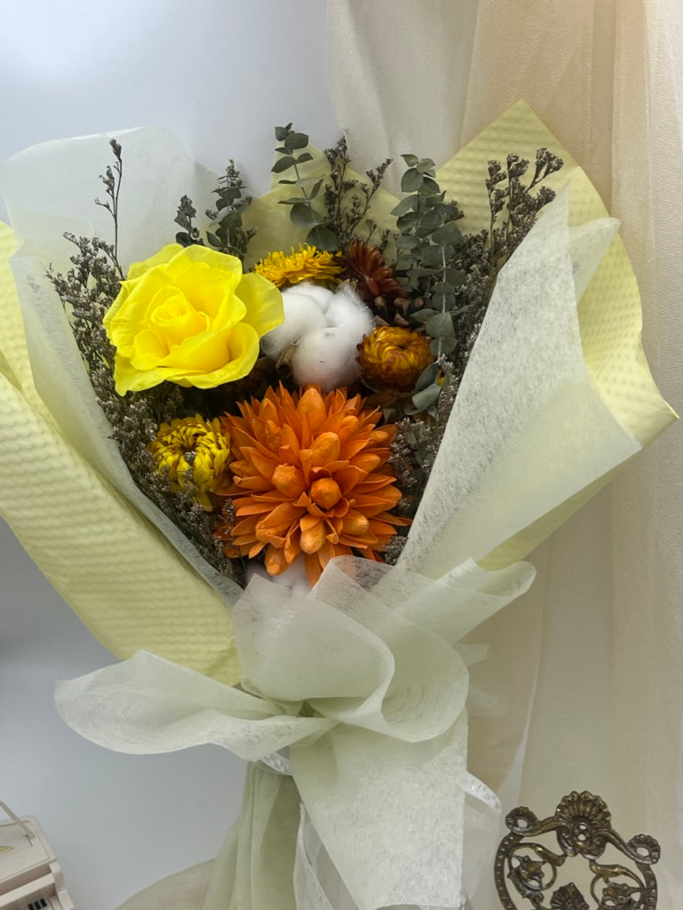 Preserved Yellow Rose Bouquet