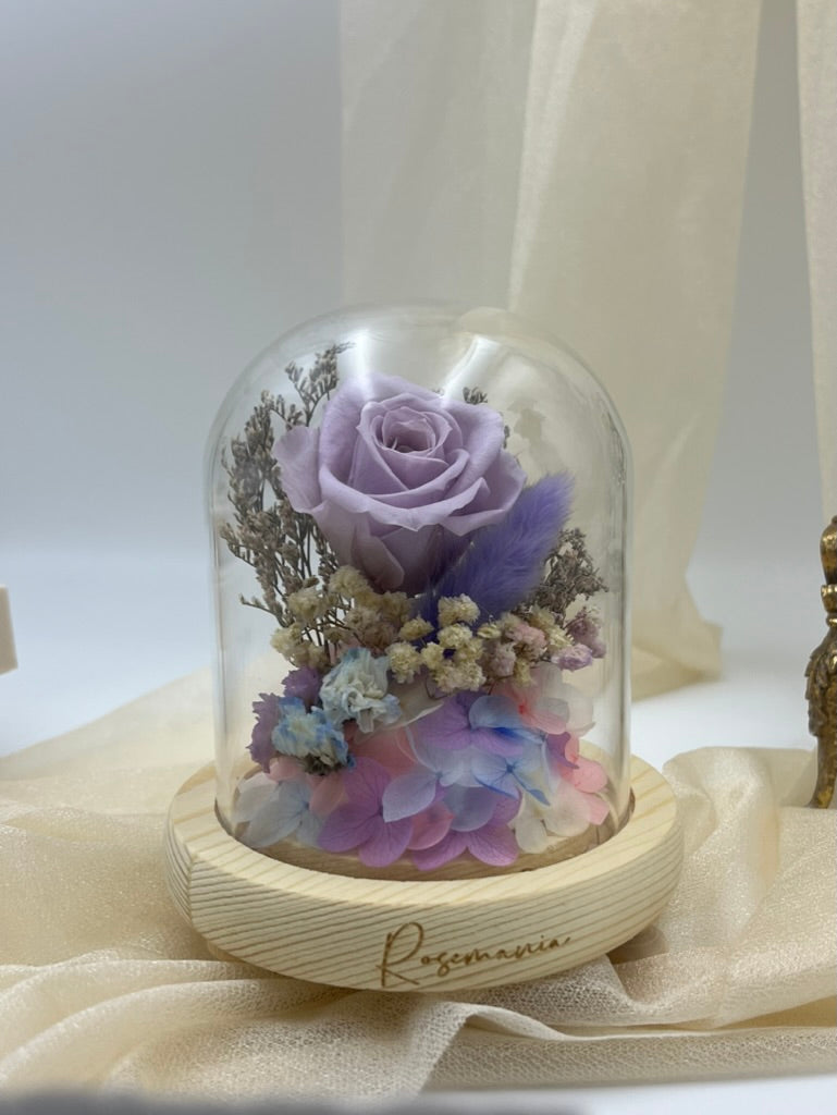 Preserved Rose Glass Dome