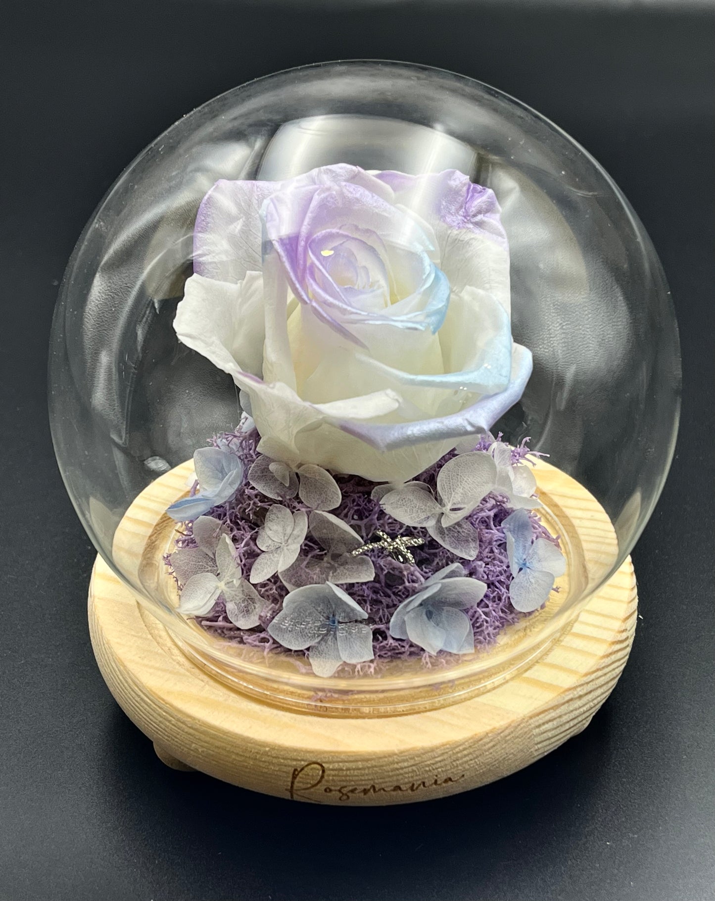 Rose In Glass Preserved Rose Glass Dome – Rosemania & Co.