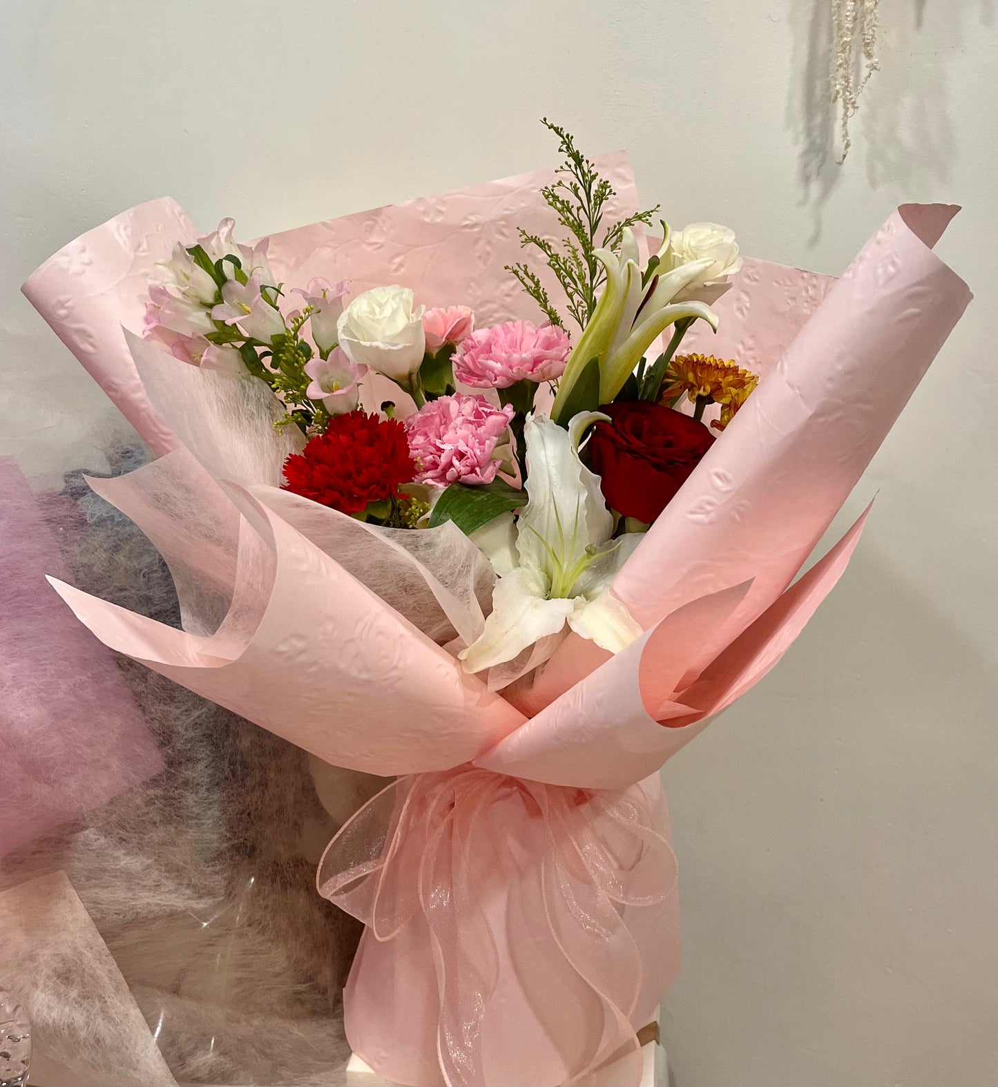Fresh Lily & Carnation Bouquet