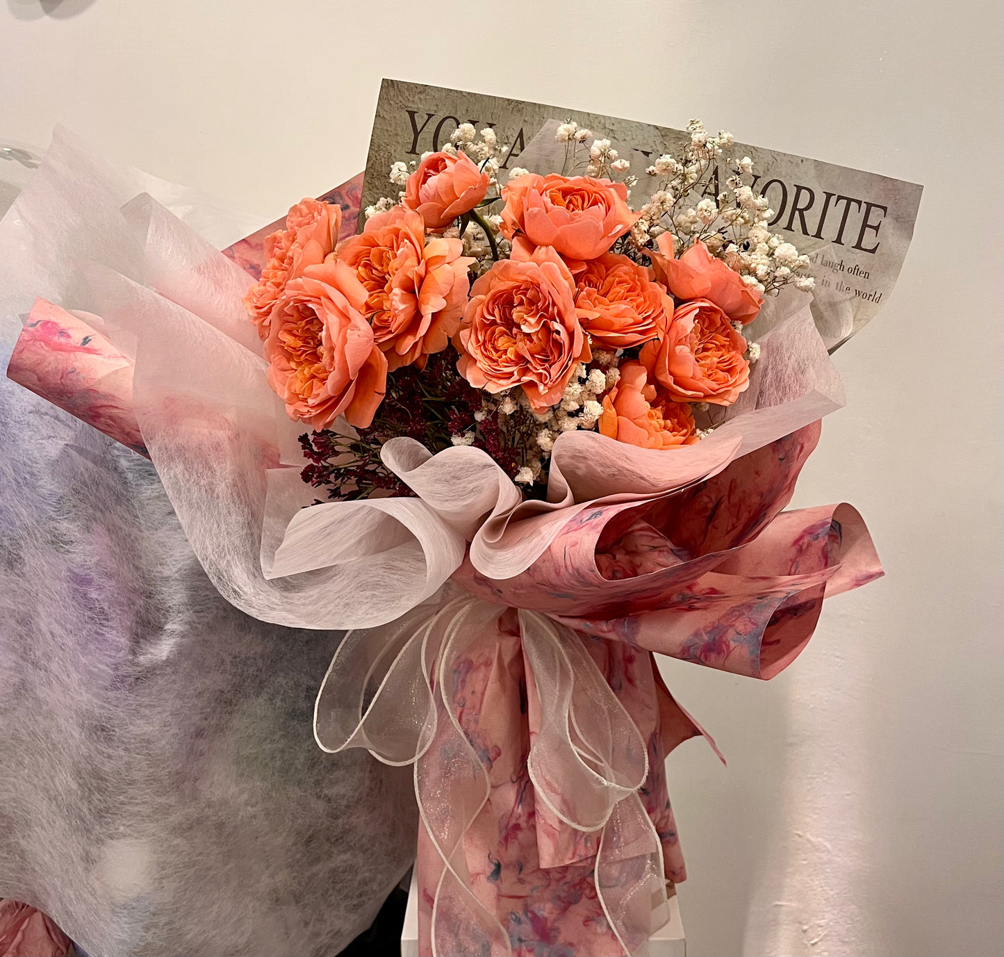 Fresh Garden Roses Bouquet