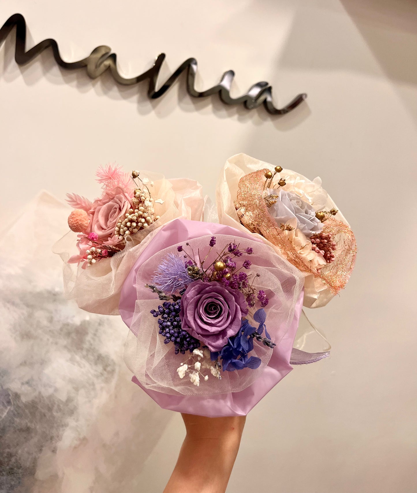 Preserved Rose Mini Bouquet