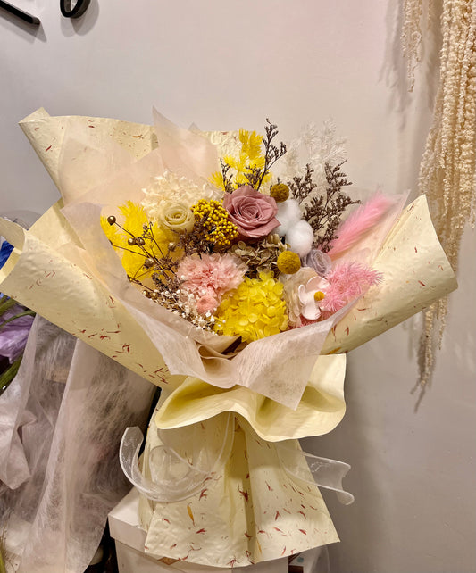 Preserved Yellow Bouquet
