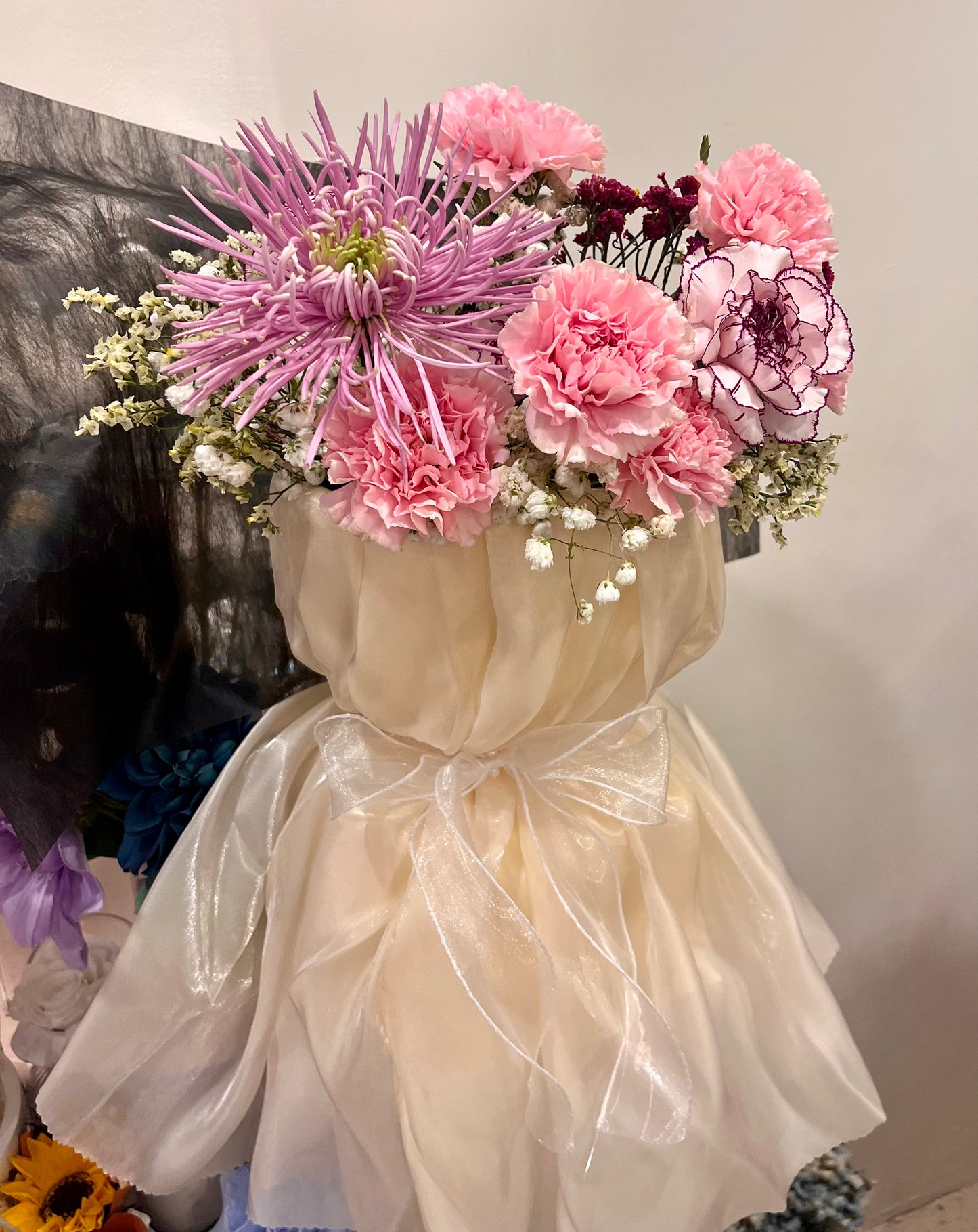 Fresh Carnations and Flowers Bouquet