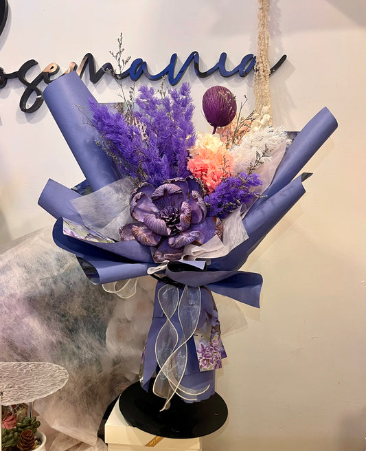 Preserved Purple Bouquet