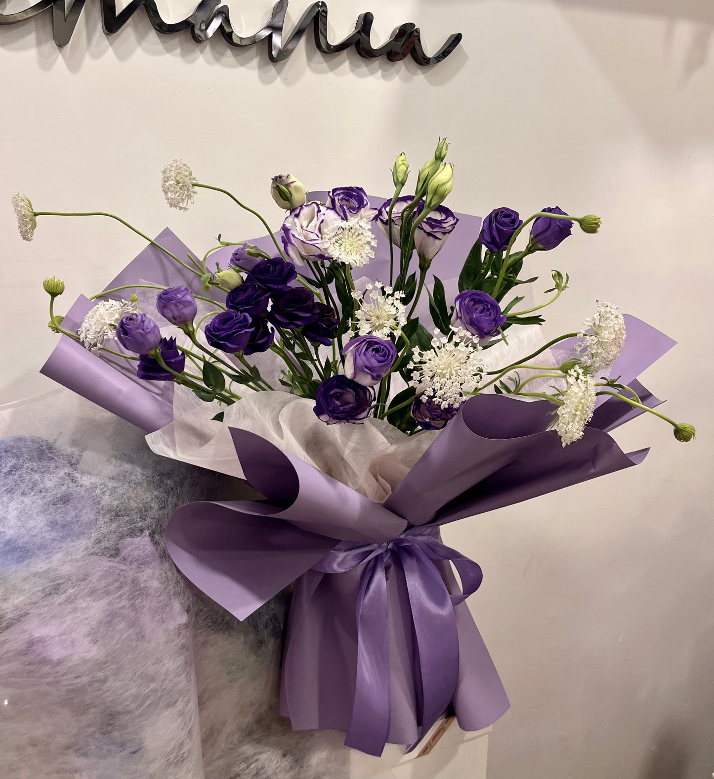 Fresh Purple Ranunculus Bouquet