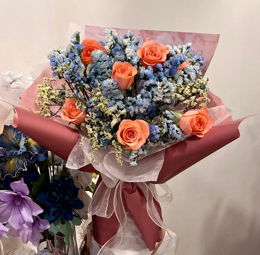 Fresh Roses and Flowers Bouquet