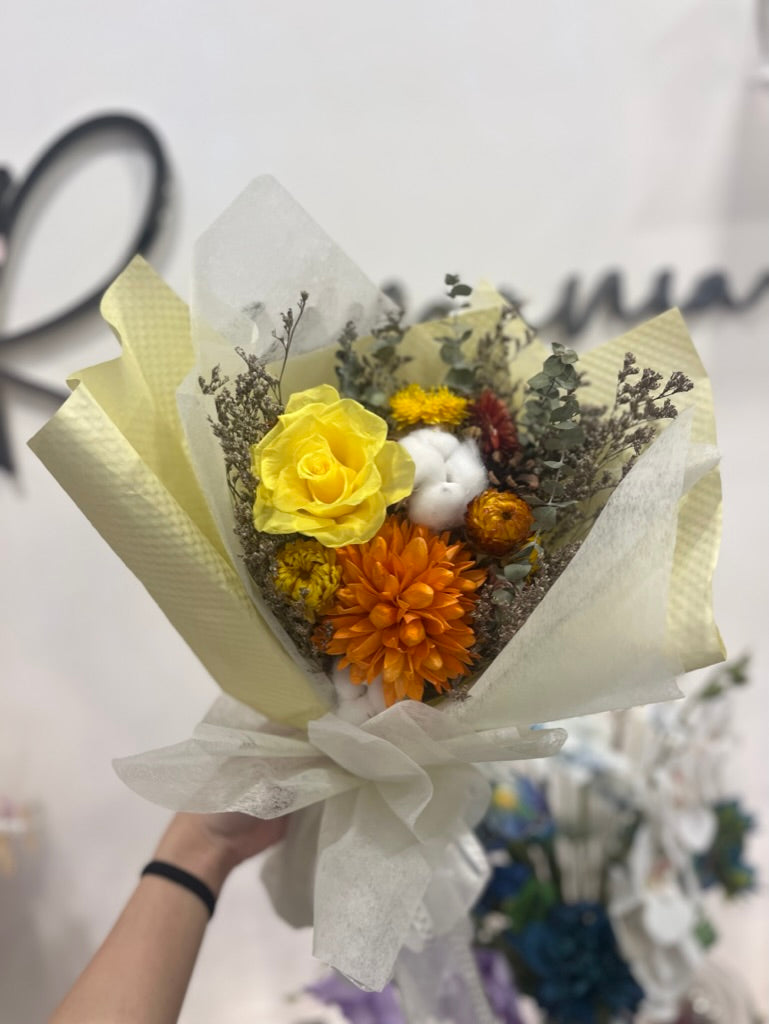 Preserved Yellow Rose Bouquet