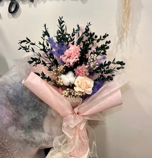Preserved Pink Rose Bouquet